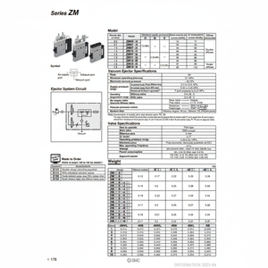 SMC Pneumatics Éjecteur à vide Machines et équipements industriels ZM131H-K5LZ-E15CL - Product Image 1