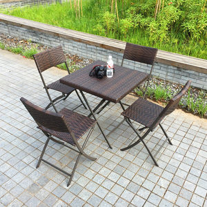 <b>Folding</b> Outdoor <b>Garden</b> Set Rattan Chair Small Coffee <b>Table</b> Patio Balcony Furniture 3 To 5 Piece - Product Image 2