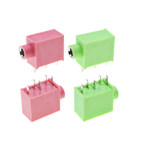 Prise audio 3,5 mm PJ-325 5 broches verticale DIP, connecteur audio 3,5 multicolore pour équipement audio DIY