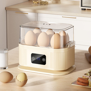 Vaporera Eléctrica de Plástico de Doble Capa Multifuncional para Huevos, Temporizador de 30 Minutos, Apagado Automático, Capacidad para 6 Huevos, Ecológica - Product Image 3