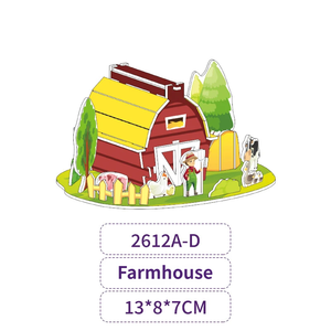 Rompecabezas 3D de casa, modelo de ensamblaje, juguete educativo para niños, regalo creativo y juguete de educación temprana - Product Image 3