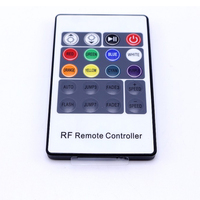 Haute puissance en aluminium coquille DC12-24V 12A 20keys RF sans fil RVB a mené le contrôleur pour la bande menée