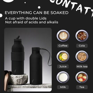 Campione Gratuito Borraccia Sportiva Yekea da 500ml a Doppia Parete in Acciaio Inox 304, Thermos Sottovuoto Ecologico - Product Image 3