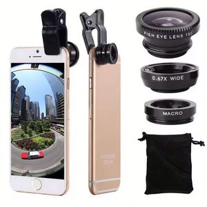 Objectifs universels pour téléphones portables en gros – Kits d'objectifs fisheye avec clip 0,67x pour tous les téléphones portables - Product Image 3