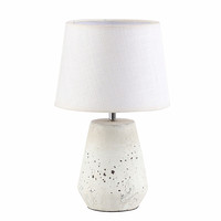 Lampe de chevet nordique antique, abat-jour en lin blanc, en céramique, lampe de chevet de chambre à coucher d'hôtel