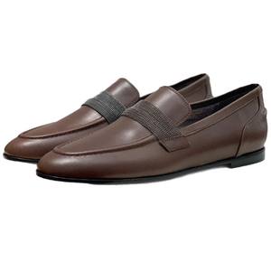 Chaussures de luxe en vraie fourrure pour hommes et femmes BC Printemps Automne Nouveauté Daim Rétro Respirantes Faites à la main Chaîne perlée Semelle intermédiaire EVA Tendance - Product Image 5