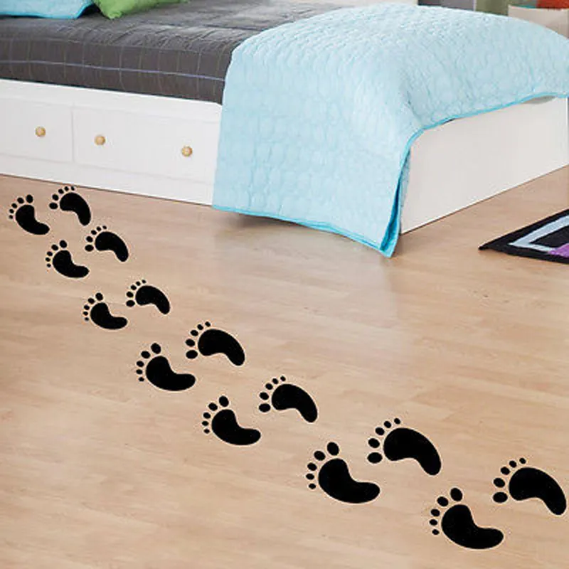 dinosaur custom vinil out home decor footprint stickers for floor,door vinyl footprints stickers floor decals