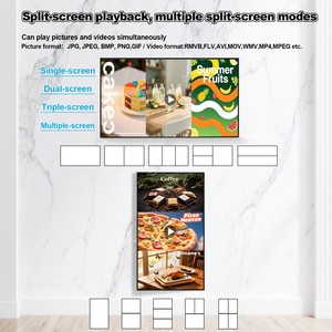 32 inch LCD reclamemachine, digitale signage en display, commerciële wandgemonteerde Android-monitor, menu board speler - Product Image 4