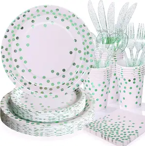 Custom eco friendly food dinner decorative paper party plates suppliers