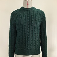 Pull en tricot torsadé de haute qualité pour homme Xanthi, ODM & OEM, pull à manches longues pour l'automne et l'hiver, pull en coton