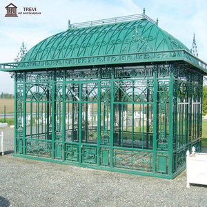 Ngoài Trời Lớn nhà kính kim loại gian hàng Vườn rèn sắt <span class=keywords><strong>gazebo</strong></span> - Product Image 6