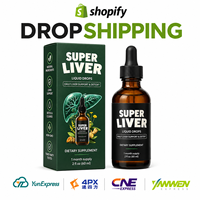 Complément alimentaire détoxifiant à base de plantes en gouttes liquides pour le soutien hépatique - 60 ml