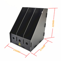 Estante para Archivos Antiestático Negro de 1 o 3 Niveles para Documentos de Cuarto Limpio con Resistividad Superficial de 10E4-8Ω