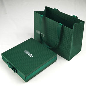 Individuelle Luxus-Schmuckverpackung für Kleinunternehmen, Samtbeutel und Papierschachteln, Papiertüten mit Karte für Schmucksets - Product Image 4