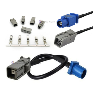 RF koaksiyel kablo düzeneği PVC yalıtımlı MCX Fakra F erkek MMCX erkek otomobil kablo demeti kullanımı için - Product Image 1