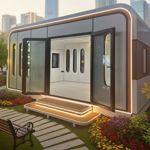Casa Móvil Moderna <span class=keywords><strong>Global</strong></span> de 3 Dormitorios con Puerta Corredera de Cristal, Casa Rodante Personalizada Tipo Cabaña Apple - Product Image 1