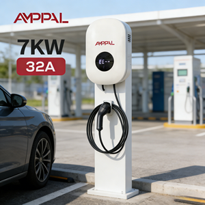 Cargador de Vehículos Eléctricos AMPPAL de 7KW, Inteligente, de Alto Rendimiento, para Uso Doméstico y Comercial, Estación de <span class=keywords><strong>Carga</strong></span> para Autos Eléctricos - Product Image 1