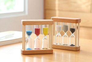 Ensemble de mini sabliers en bois originaux et colorés avec logo personnalisé, 1, 3, 5 minutes, vente en gros d'usine, cadeau promotionnel décoratif - Product Image 5