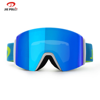 Lunettes de ski OTG personnalisées avec logo OEM, verres magnétiques de luxe pour l'extérieur, photochromiques, pour snowboard,