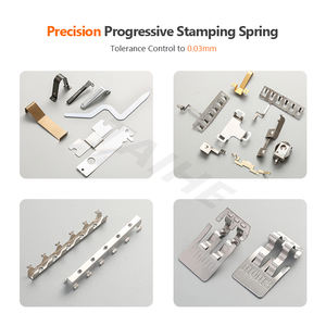 Pieza de estampado de cobre progresivo personalizado, prensa de troquel continua de chapa, <span class=keywords><strong>Terminal</strong></span> de pasador de metralla y conector de cable de <span class=keywords><strong>terminal</strong></span> de cable - Product Image 2