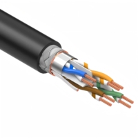 Câble réseau en cuivre Cat5e 6 de 305 m, sortie d'usine |   4 paires de câbles LAN FTP/SFTP intérieur/extérieur, gaine en PVC, compatibles avec Cat5/Cat6