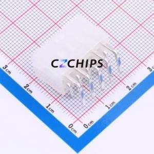 DLL-5569-10AW Wire-to-Board Pin Header Bent Lead Through Hole,P=4.2mm Connector 2x5P 4.2mm Right Angle Insert 10P - Product Image 2