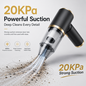Portable 20KPa 100W Brushless Handheld Car Vacuum Cleaner 4 in 1 Air Blower Duster Inflator Vacuum <b>Pump</b> for home car OEM ODM - Product Image 1