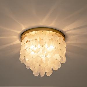 Luz de techo moderna, Concha decorativa, luces montadas en el techo, lámpara de techo de dormitorio dorado para sala de estar de hotel en casa - Product Image 3