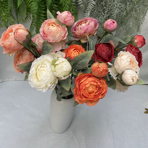 Usine de fleurs artificielles Yulong Craft, bouquet de pivoines artificielles 30cm-100cm, décoration de mariage, décoration de salon, décoration d'hôtel - Product Image 1