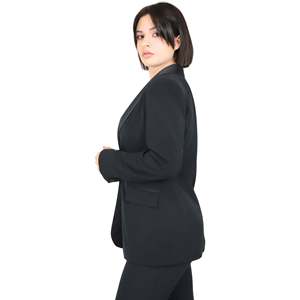 Women's Jacket Black Tuxedo Style <b>Blazer</b> Formal Wear - Product Image 2