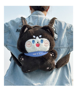 Mochila de Felpa <span class=keywords><strong>para</strong></span> Niñas, Diseño de Cachorro, 3D, Colorida, de Algodón, Gran Capacidad, <span class=keywords><strong>para</strong></span> Viaje - Product Image 6