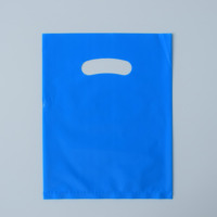 Sac cadeau en plastique personnalisé, découpé à la forme, avec poignée ovale, plusieurs tailles, thermosoudé, coloré, pour le shopping