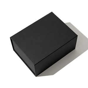 Özel Boyutlu Logolu Geri Dönüştürülebilir Lüks Katlanır Mıknatıslı Siyah Karton Kağıt Kutu (Alışveriş Hediyeleri İçin) - Product Image 4