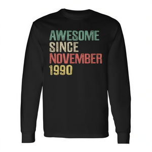 Fantastica maglietta a maniche lunghe dal novembre 1990, regalo per il 29° compleanno - Product Image 2