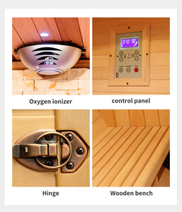 Eck modell 6 Personen Große Infrarot-Sauna aus Carbon/Keramik - Product Image 6