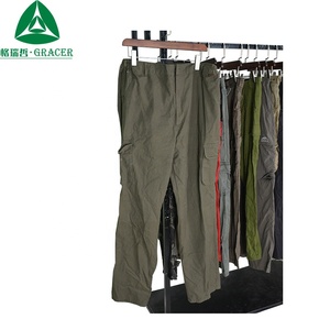 กางเกงคาร์โก้ผู้ชายแบบใช้ในกระเป๋า6ใบสไตล์วินเทจ - Product Image 3