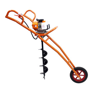 Benzine Power <span class=keywords><strong>One</strong></span>-<span class=keywords><strong>Man</strong></span> Grondboorinstallatie Aarde Auger <span class=keywords><strong>Digger</strong></span> Voor Afrastering Post Installatie - Product Image 3