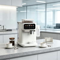 Cafetera Espresso Anbolife Bean to Cup de 20 Bares con Molinillo Integrado, Función de Preparación en Frío y Caliente, Tanque de Leche, Fabricación OEM ODM