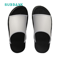 Subbank Pantoufles à sublimation, chaussures sublimées, chaussures décontractées avec logo personnalisé, sandales à lacets vierges