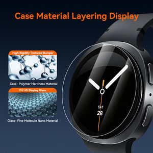 מגן מסך מזכוכית מחוסמת נגד כתמים וטביעות אצבע עבור שעון סמסונג גלקסי 8 בגודל 44 מ\\\"מ - Product Image 5