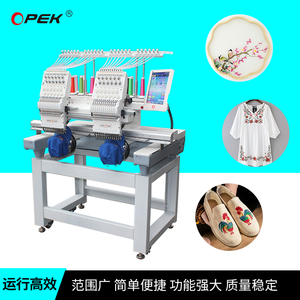 Opek 2 đầu máy thêu máy tính máy vi tính công nghiệp mũ áo thun may mũ phẳng hai đầu máy thêu - Product Image 3