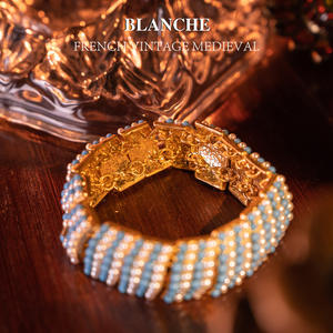 <span class=keywords><strong>Collier</strong></span>, Bracelet et Boucles d'Oreilles Vintage Rares Cuifali, Modèles Livre, Incrustations Exquises, Cadeau de Mariage, Fiançailles, Fête, en Alliage - Product Image 5