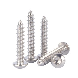 Round Head Hex <b>Socket</b> Tapping <b>Screws</b> M3 M6 Grade 8.8 Metric For Metal Applications - Product Image 1