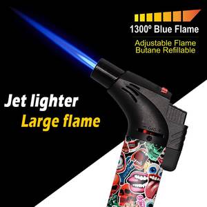 Nouveau personnalisé rechargeable coupe-vent Rellenits Cartoon Encendedor Private Label Factory Single Jet Slant OEM ODM Briquet torche - Product Image 2