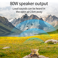 Appelant sonore pour oiseaux MP3 de haute qualité, certifié, étanche, en ABS, haute pression, 80W, appel vocal de canard électrique, chasse au cerf