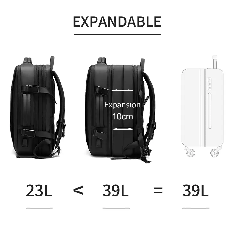 متعددة الوظائف حقيبة ظهر ذكية ل Travelling Bagpack رجال الأعمال الظهر كمبيوتر محمول حقيبة السفر مع منفذ شحن USB