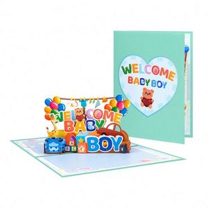 Cartes cadeaux en papier 3D, cartes pop-up pour anniversaire avec enveloppe - Product Image 2