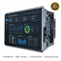 Medizinisches 18,5-Zoll-IPS-TFT-LCD-Modul 1920x1080 300 Nits LED-Hintergrundbeleuchtung VGA-Treiberplatine Integriertes G+G PCAP-Touchpanel