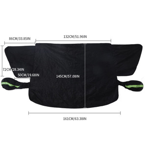 Pare-soleil de pare-brise de voiture, couverture anti-neige, imperméable, anti-givre, hiver, extensible 161cm x 145cm, usage général - Product Image 1