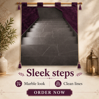 Dalle de marbre gris Pietra pour revêtement de sol, comptoir de salle de bain, matériaux de construction, marches d'escalier, décoration intérieure
